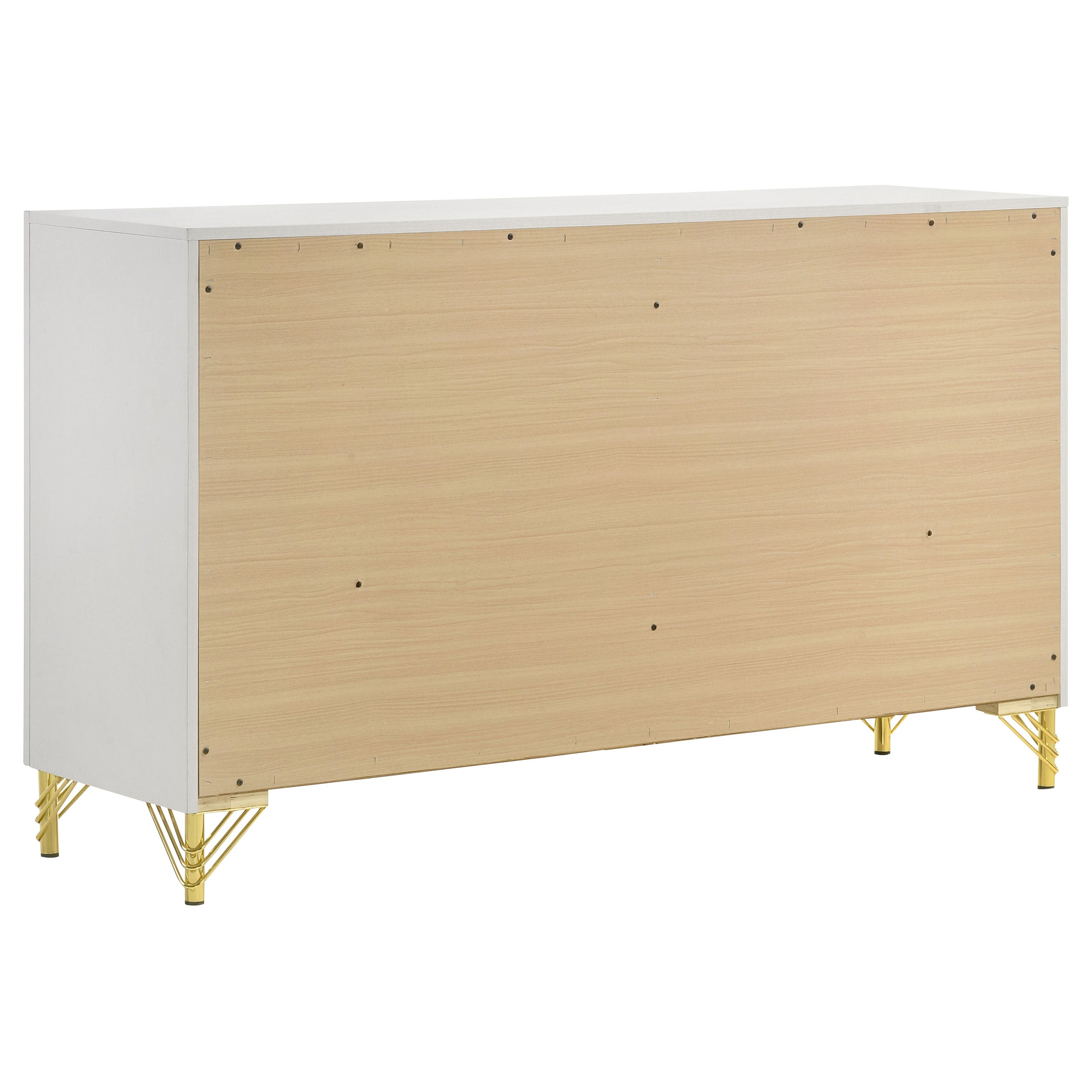 Lucia 5-piece Eastern King Bedroom Set Beige And White