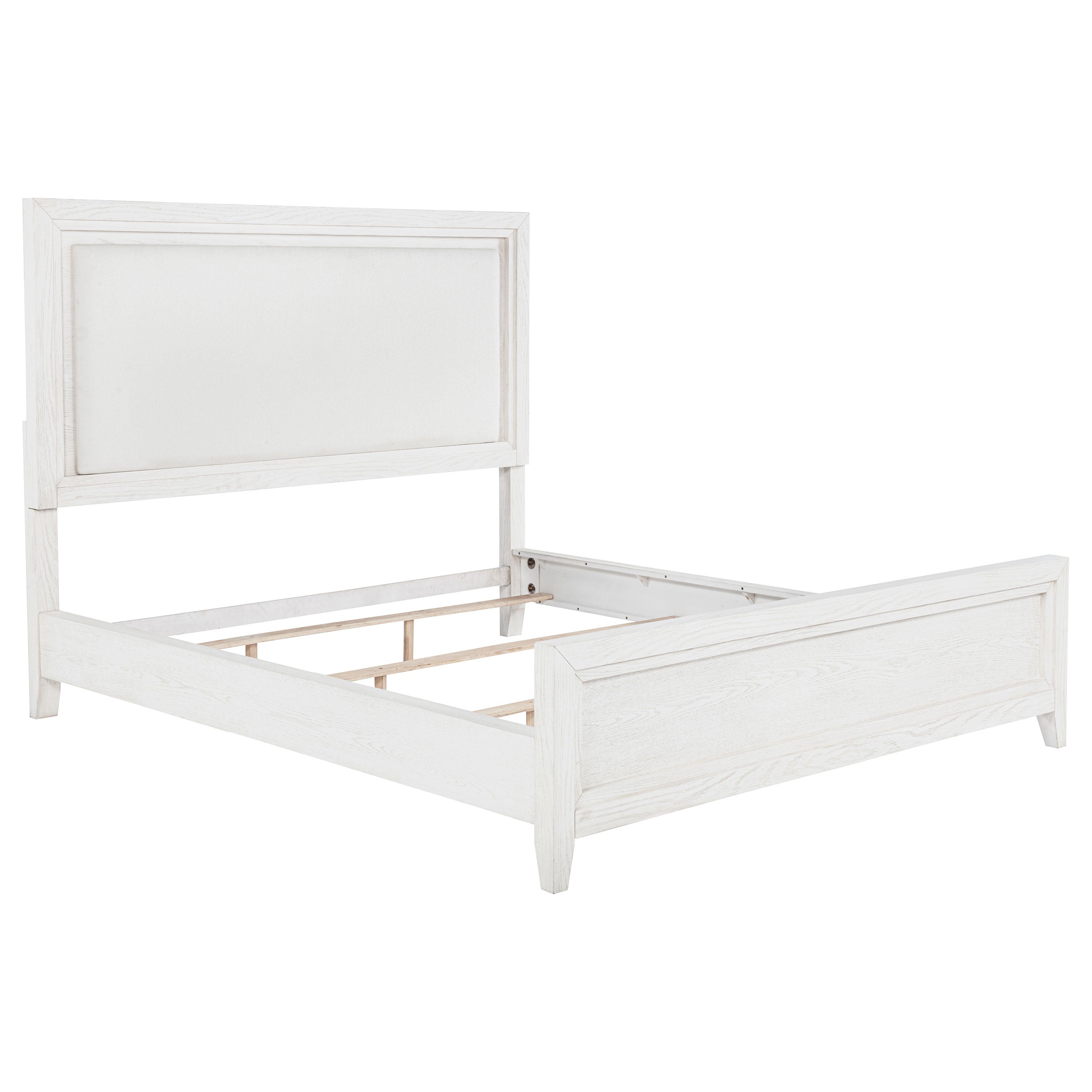 Marielle 4-piece Cal King Bedroom Set Distressed White
