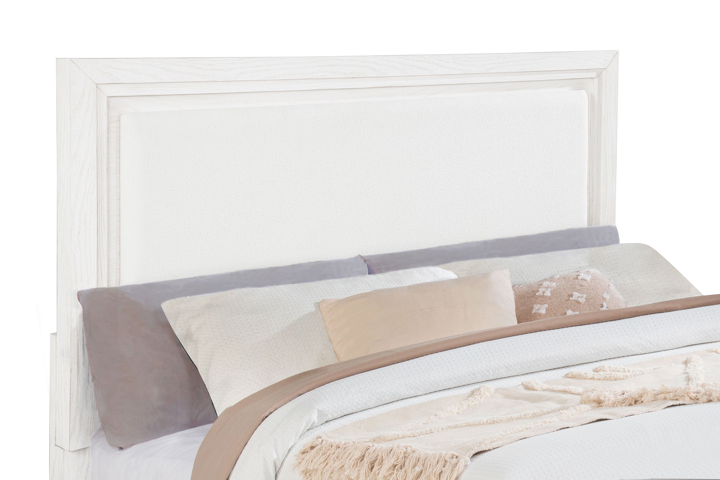 Marielle 4-piece Cal King Bedroom Set Distressed White