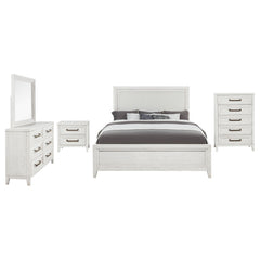 Marielle 5-piece Cal King Bedroom Set Distressed White