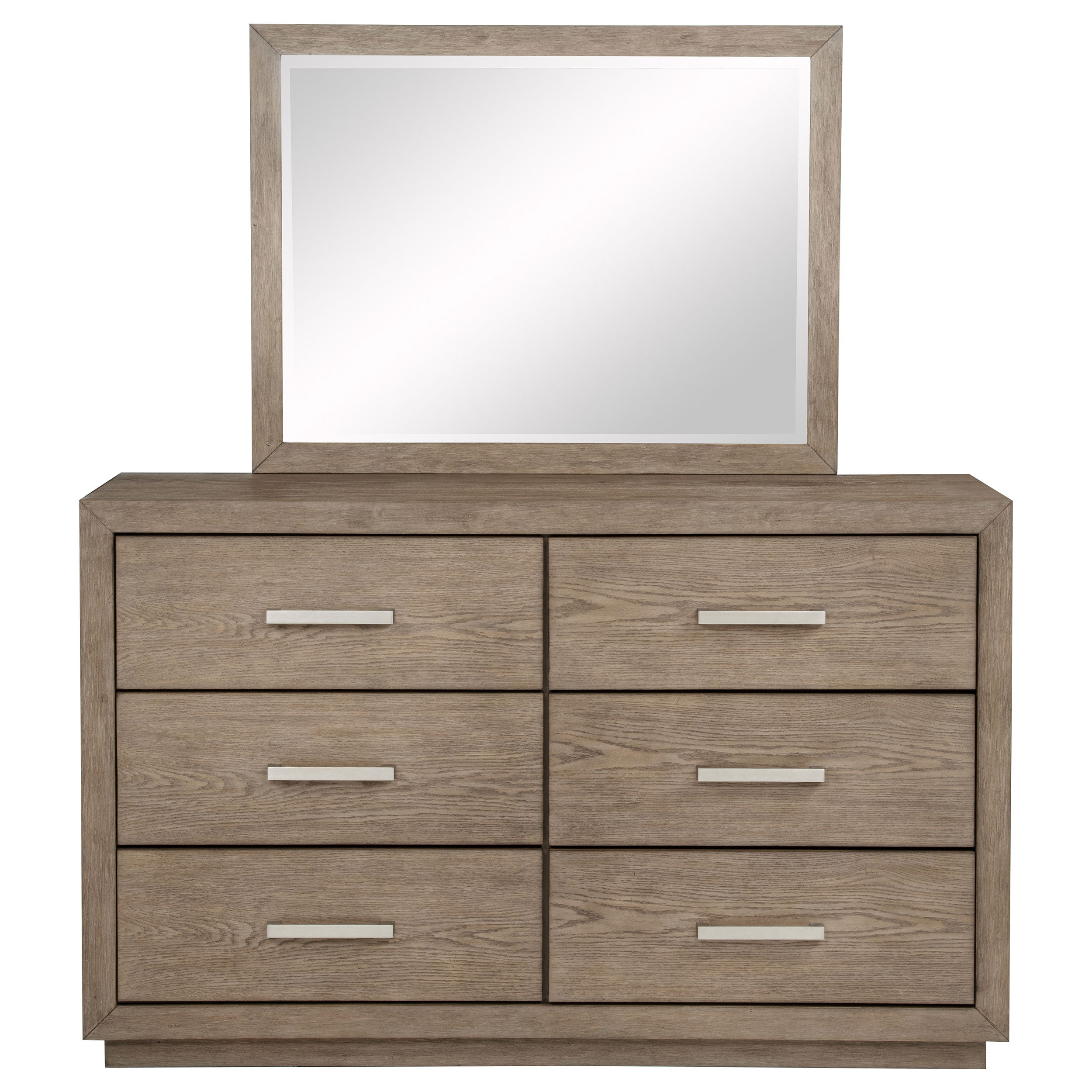 Kenora 6-drawer Dresser And Mirror Barley Brown