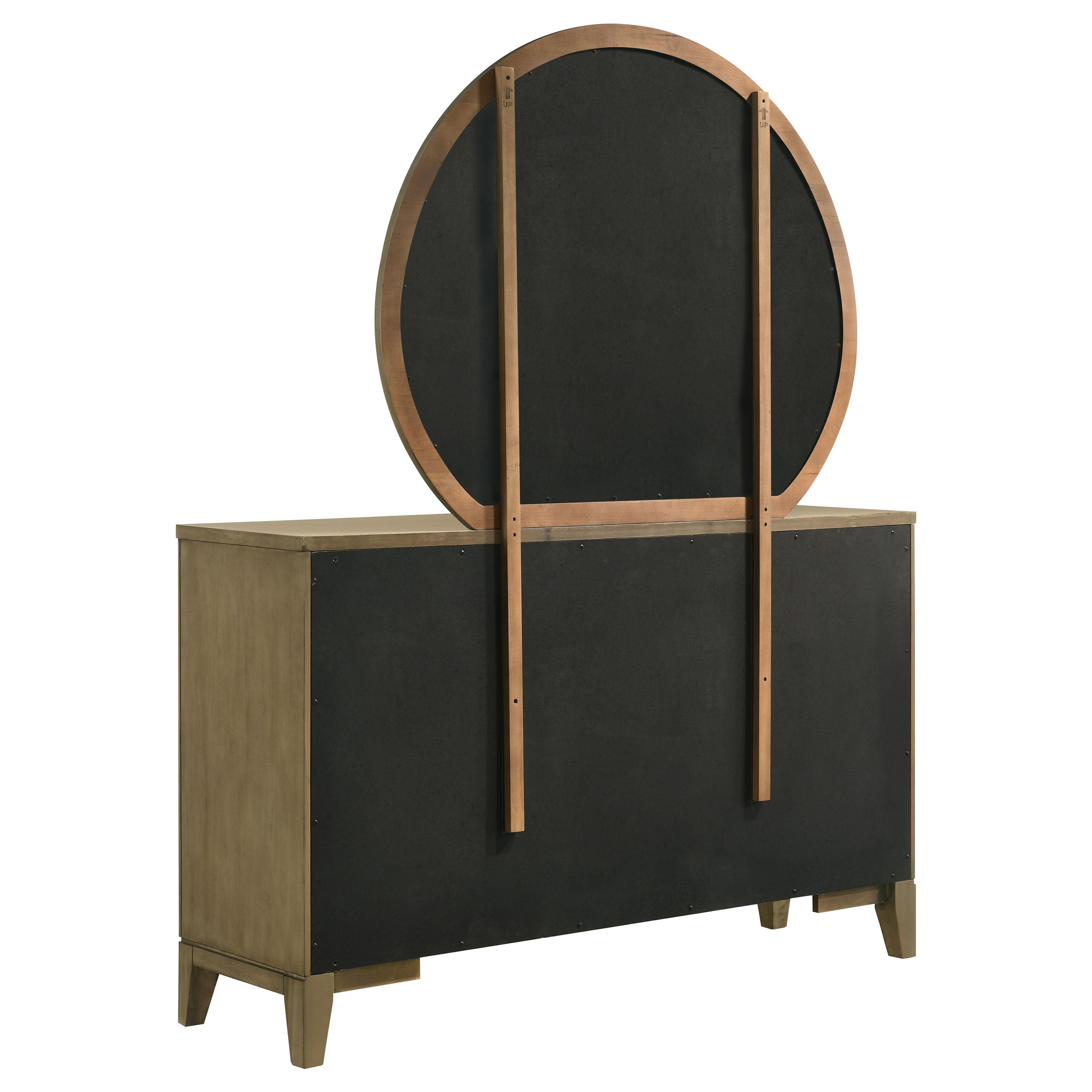 Granada 8-drawer Dresser And Mirror Natural Pine