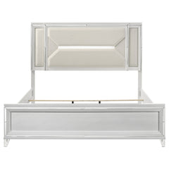 Marmore 64-inch Eastern King Panel Bed Led Headboard White