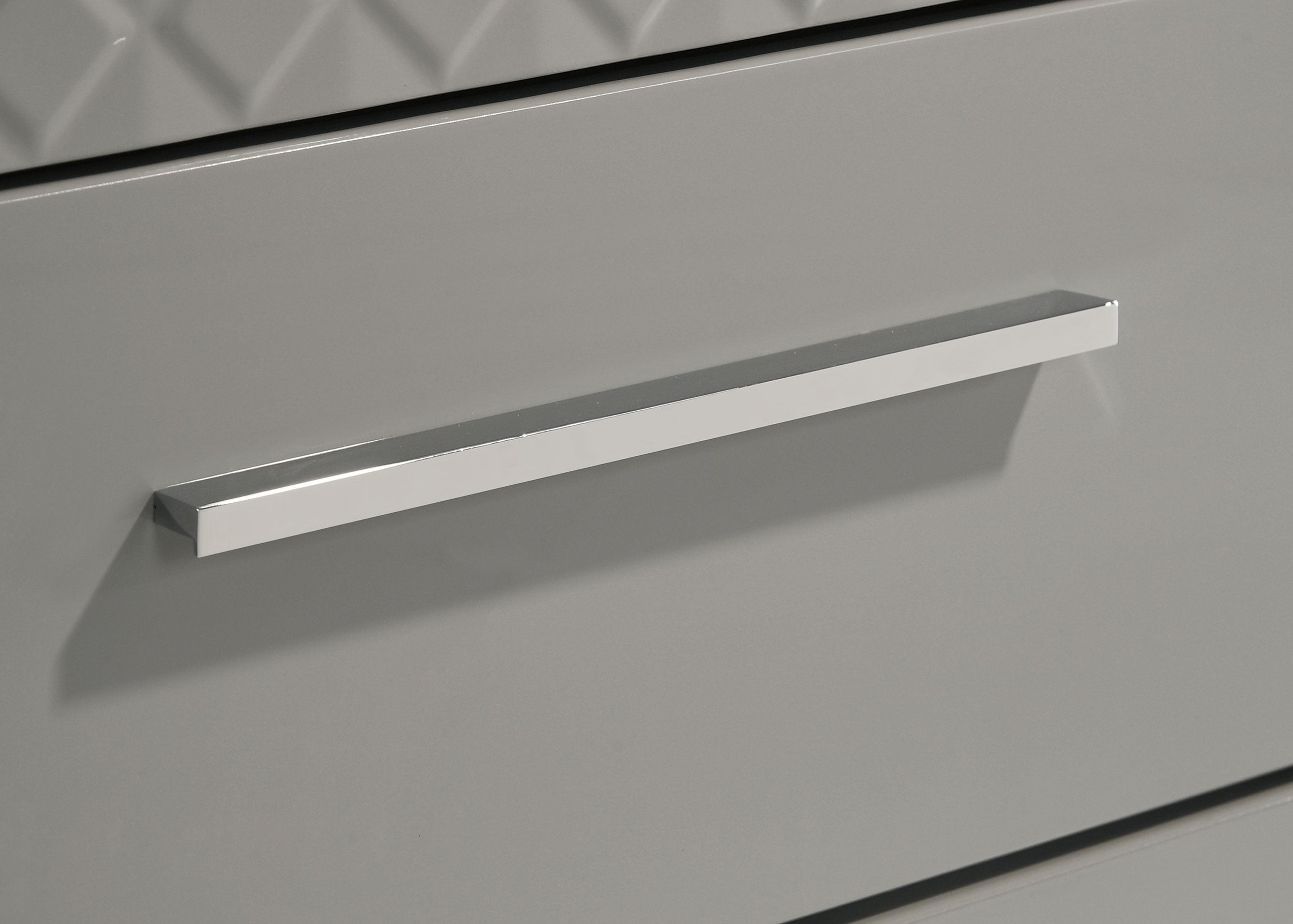 Ives 6-drawer Dresser And Mirror Grey High Gloss