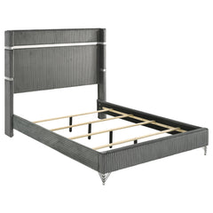 Lucia 4-piece Queen Bedroom Set Grey And Black