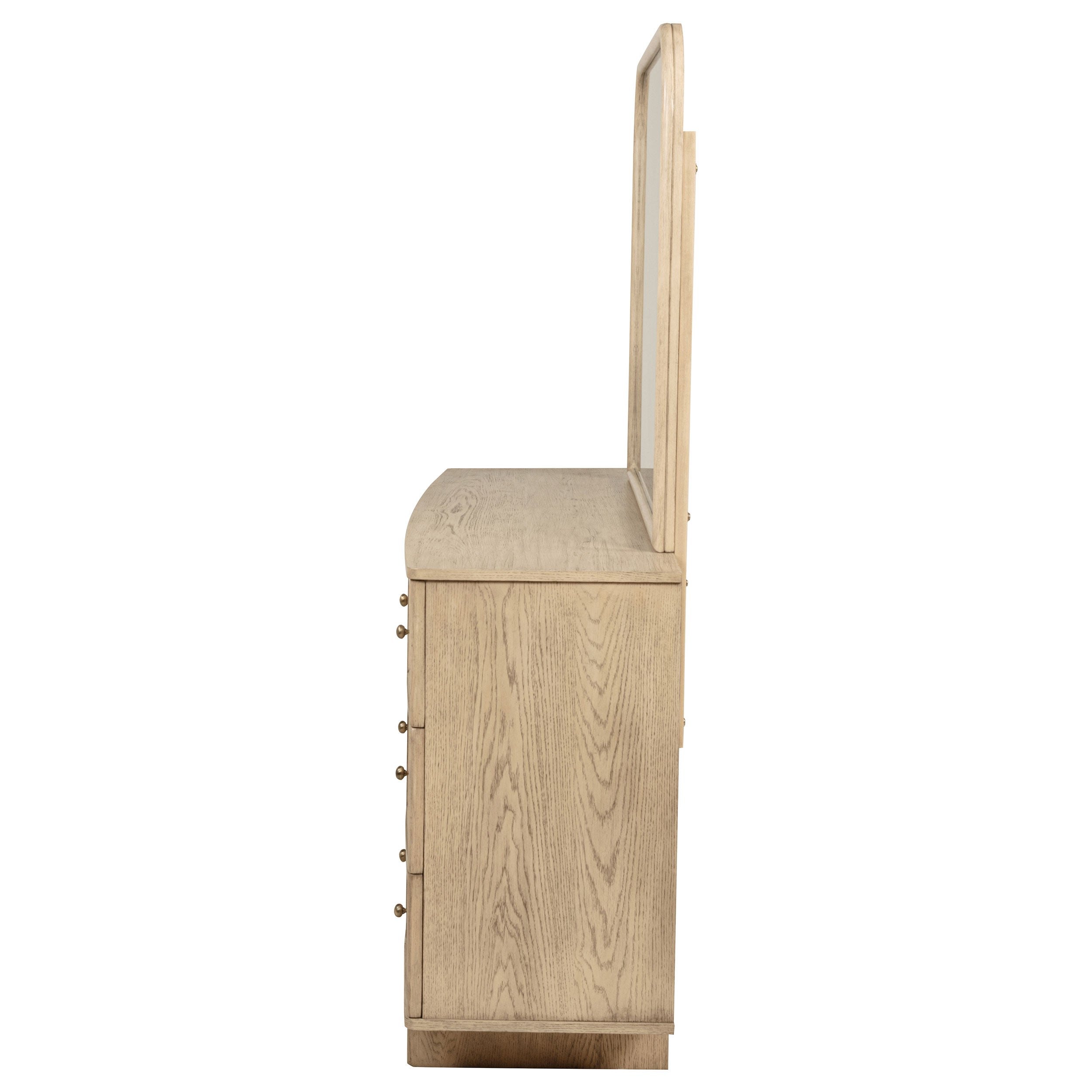 Kailani 9-drawer Dresser And Mirror Beige Oak