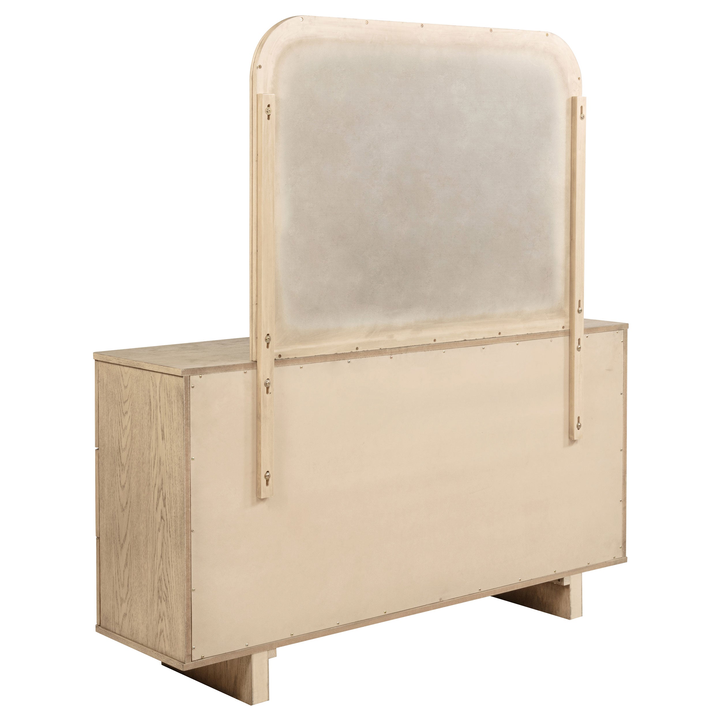 Kailani 9-drawer Dresser And Mirror Beige Oak