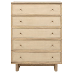 Kailani 5-drawer Bedroom Chest Of Drawers Beige Oak