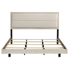 Trenton 54-inch Wood Eastern King Panel Bed Rustic Cream