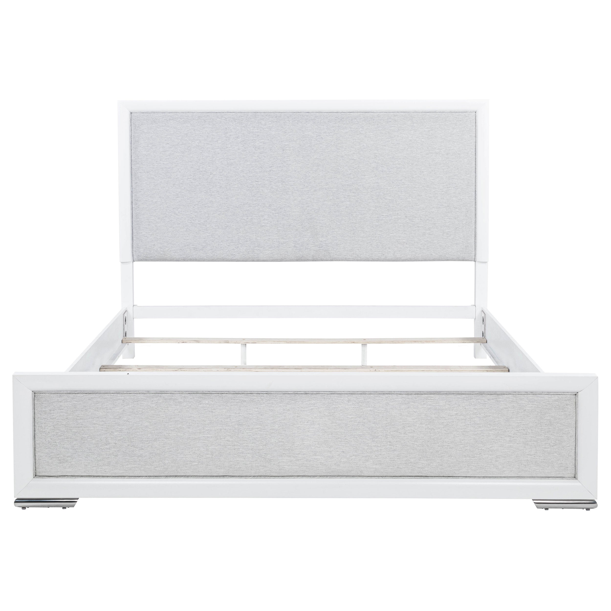 Gracemont 57-inch Eastern King Panel Bed Grey And White