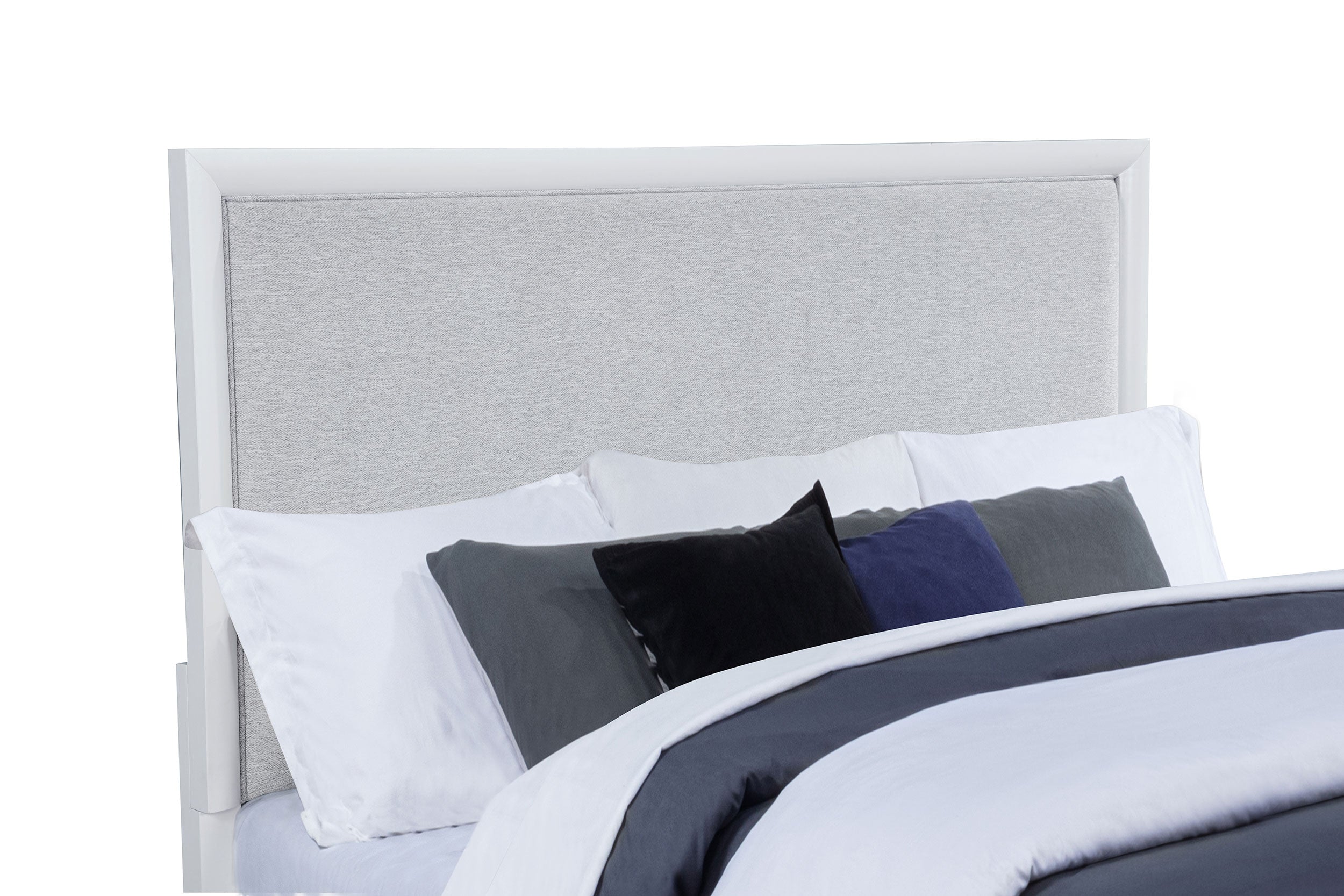 Gracemont 57-inch Eastern King Panel Bed Grey And White