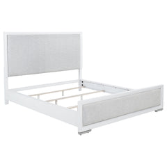 Gracemont 57-inch California King Panel Bed Grey And White