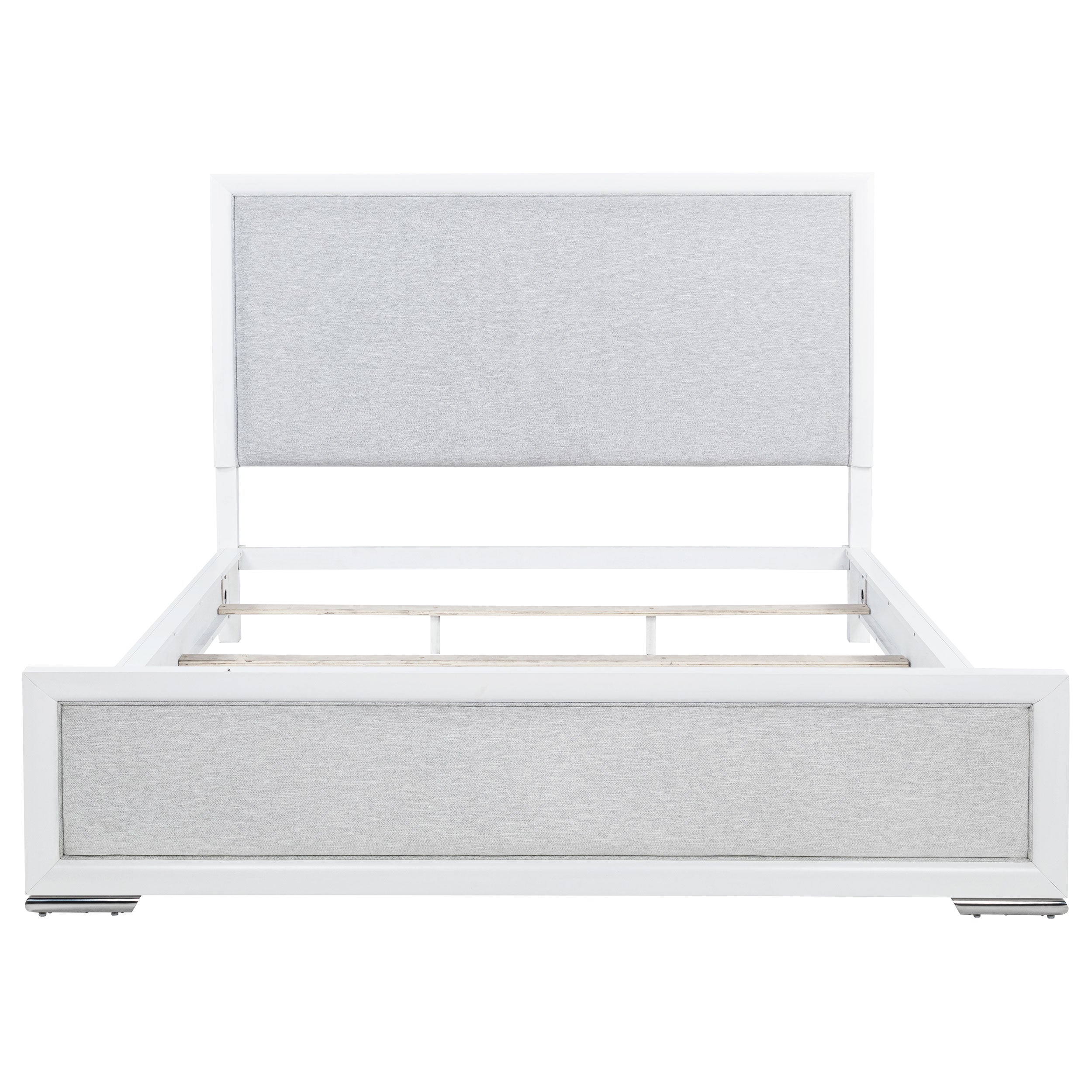 Gracemont 57-inch California King Panel Bed Grey And White