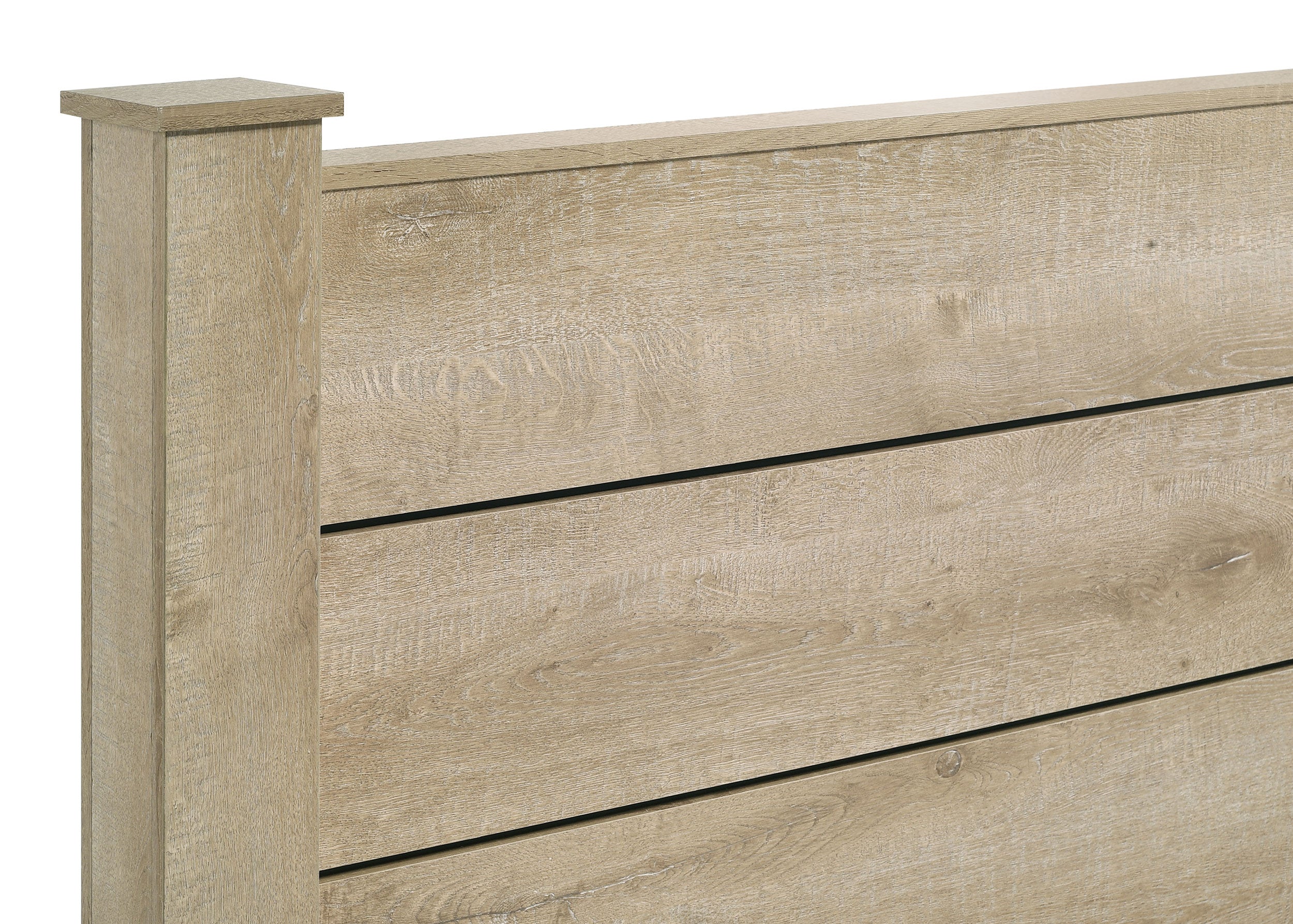 Oakglen 5-piece Eastern King Bedroom Set Weathered Oak
