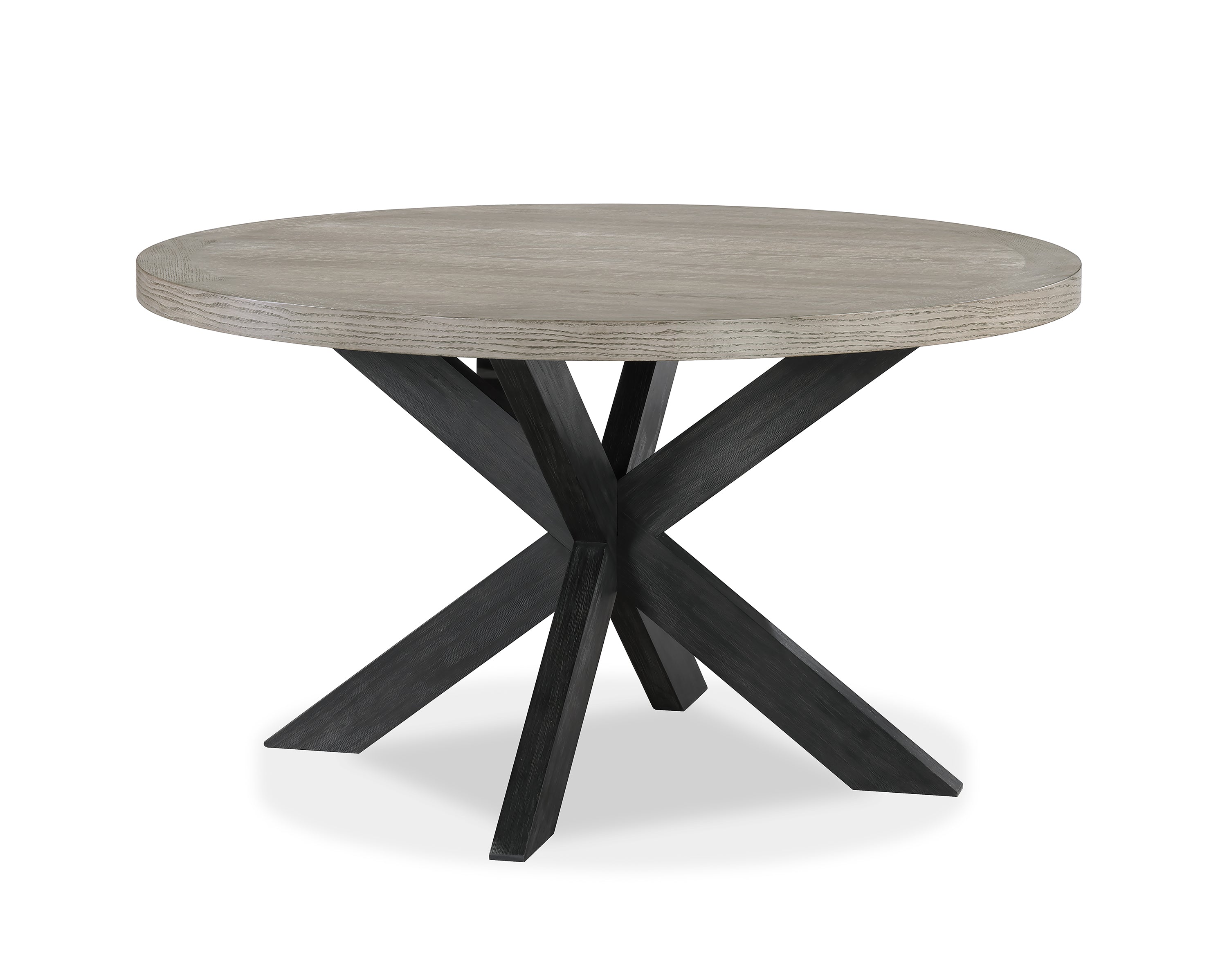 Stevens Charcoal Black/Light Brown Dining Table - MyWaynesHome #