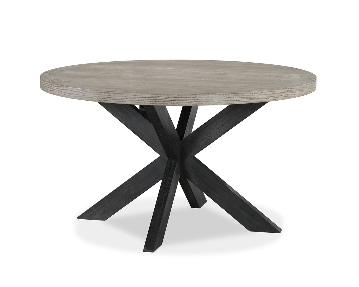 Stevens Charcoal Black/Light Brown Dining Table - MyWaynesHome #