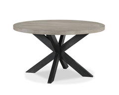 Stevens Charcoal Black/Light Brown Dining Table - MyWaynesHome #