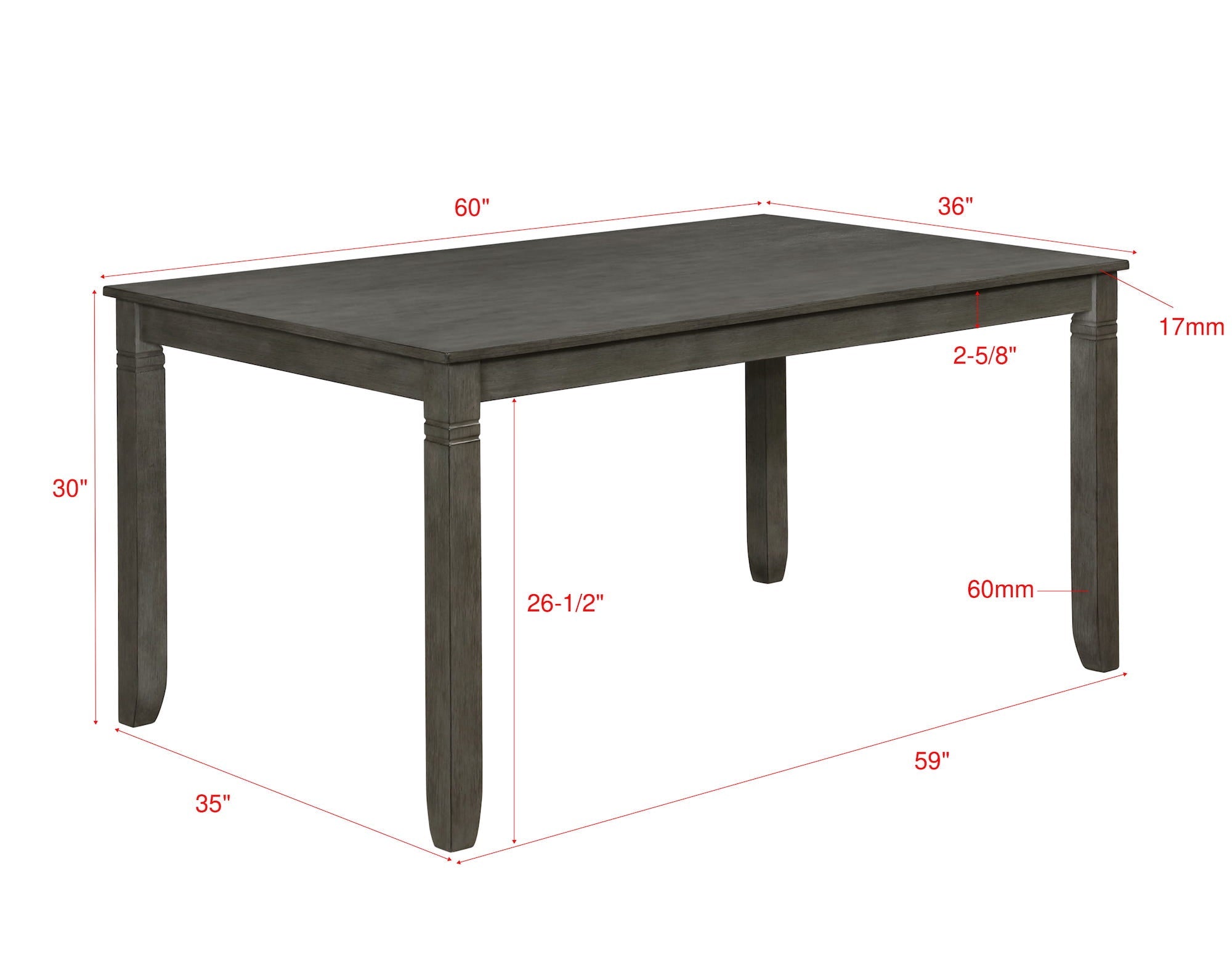 Paige Gray 6-Piece Dining Set - MyWaynesHome #
