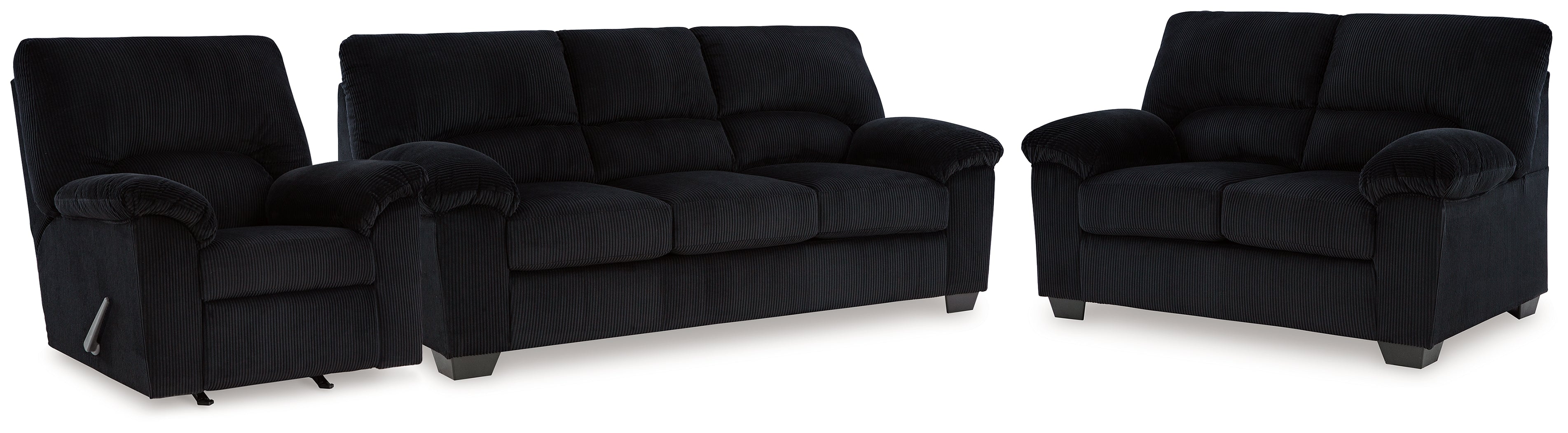 SimpleJoy Sofa, Loveseat and Recliner