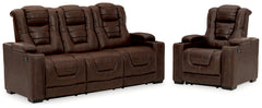 Owner's Box Power Reclining Sofa and Power Recliner
