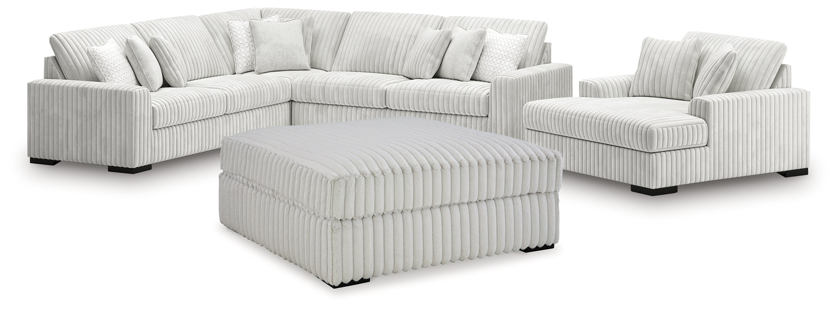 Stupendous 4-Piece Sectionals and Ottoman
