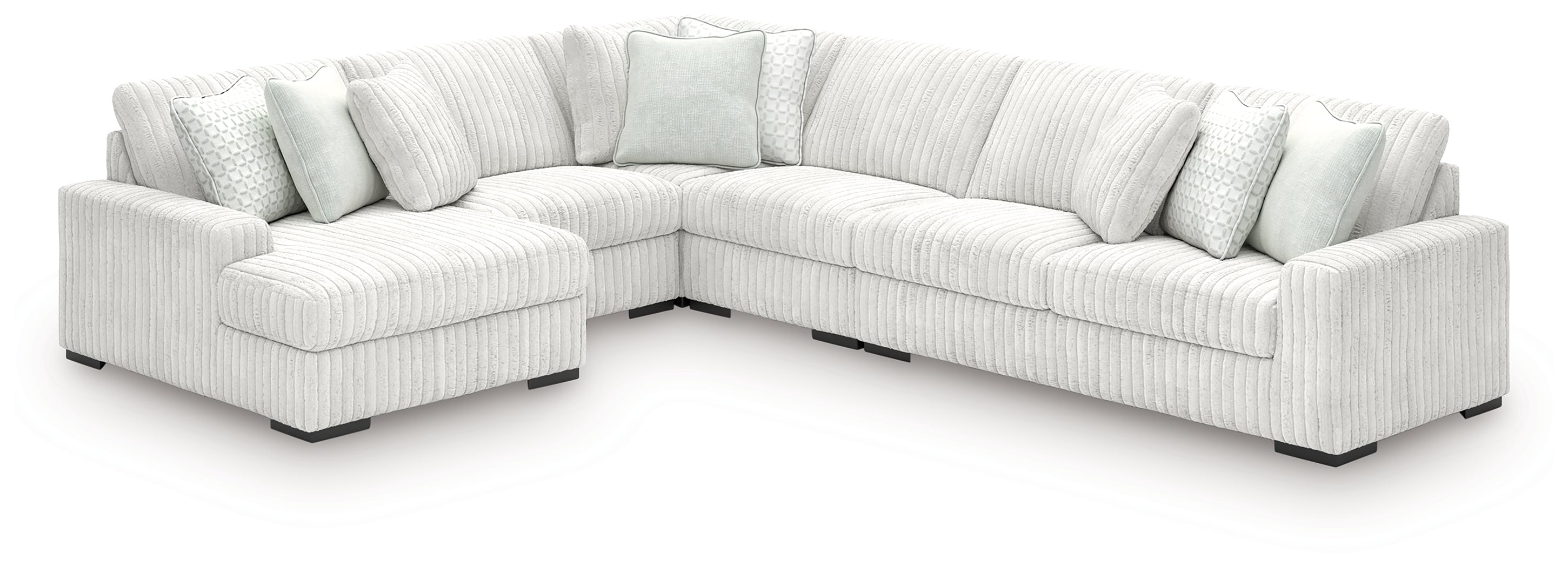 Stupendous 5-Piece Sectional with Chaise