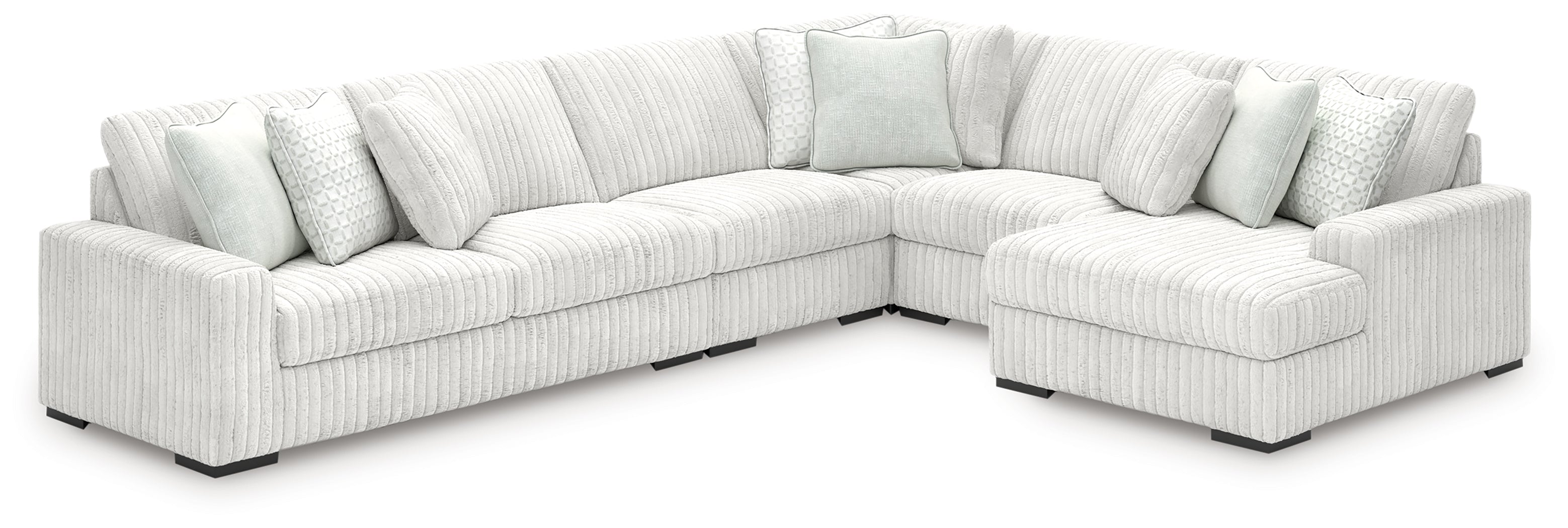 Stupendous 5-Piece Sectional with Chaise