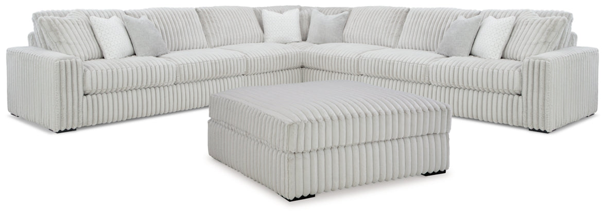 Stupendous 5-Piece Sectional with Ottoman - MyWaynesHome #