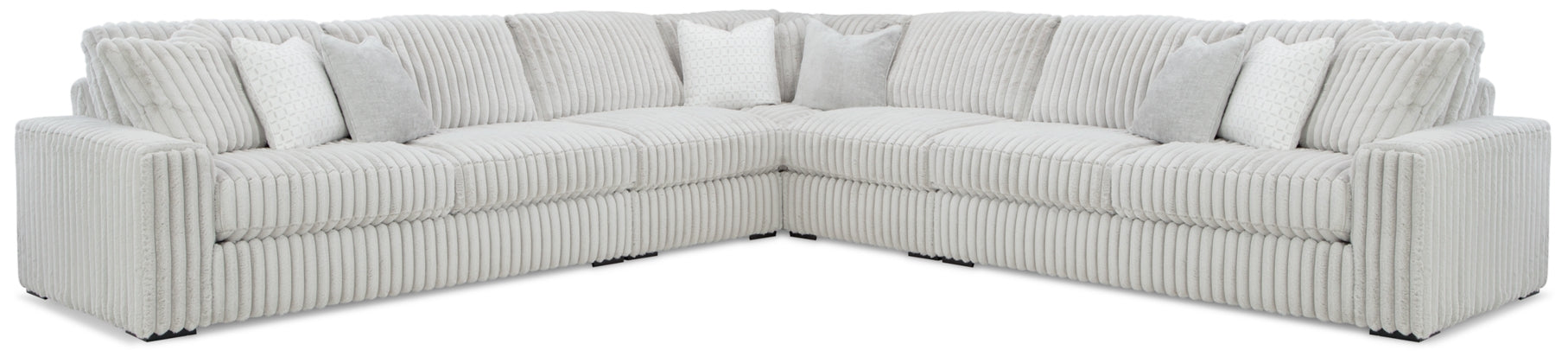 Stupendous 5-Piece Sectional with Ottoman - MyWaynesHome #