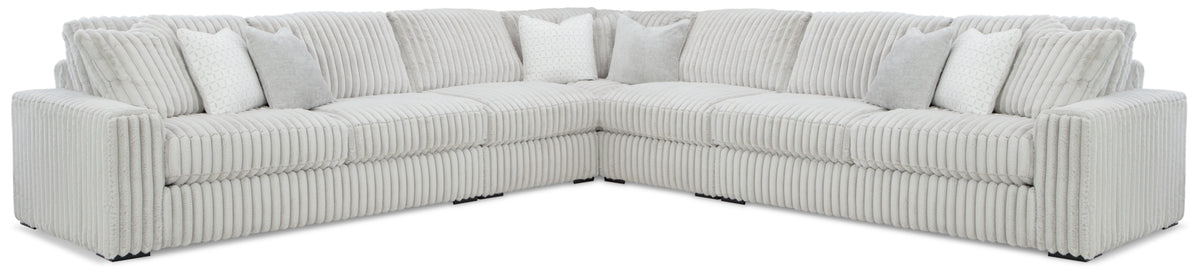 Stupendous 5-Piece Sectional with Ottoman - MyWaynesHome #