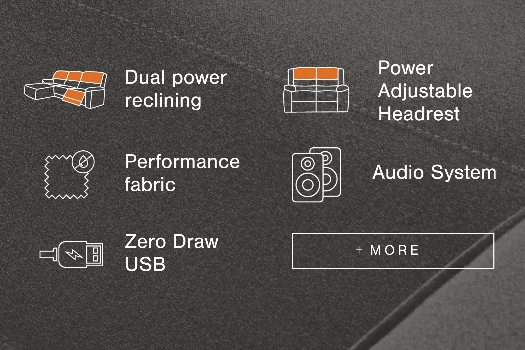 ModMax II 7-Piece Power Reclining Sectional with Audio Consoles