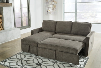 Kerle 2-Piece Sectional with Pop Up Bed - MyWaynesHome #