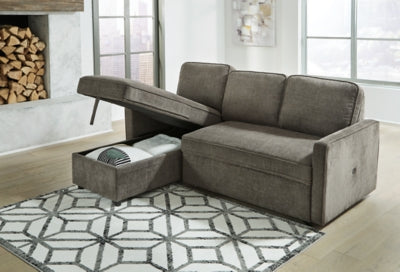 Kerle 2-Piece Sectional with Pop Up Bed - MyWaynesHome #