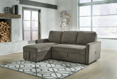 Kerle 2-Piece Sectional with Pop Up Bed - MyWaynesHome #