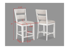 Wendy White Counter Height Chair, Set of 2 - MyWaynesHome #