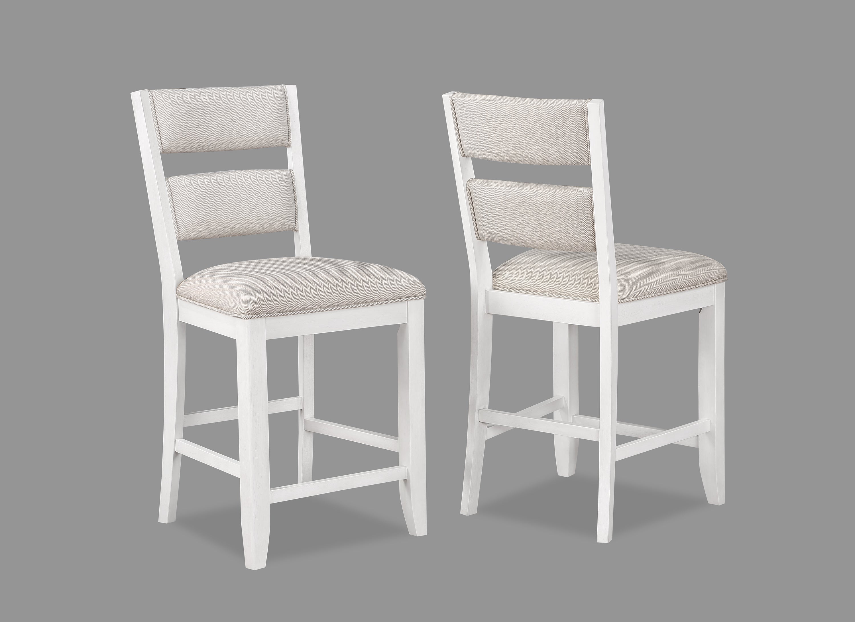 Wendy White Counter Height Chair, Set of 2 - MyWaynesHome #