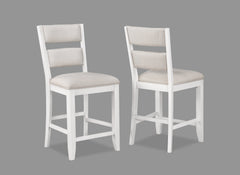 Wendy White Counter Height Chair, Set of 2 - MyWaynesHome #