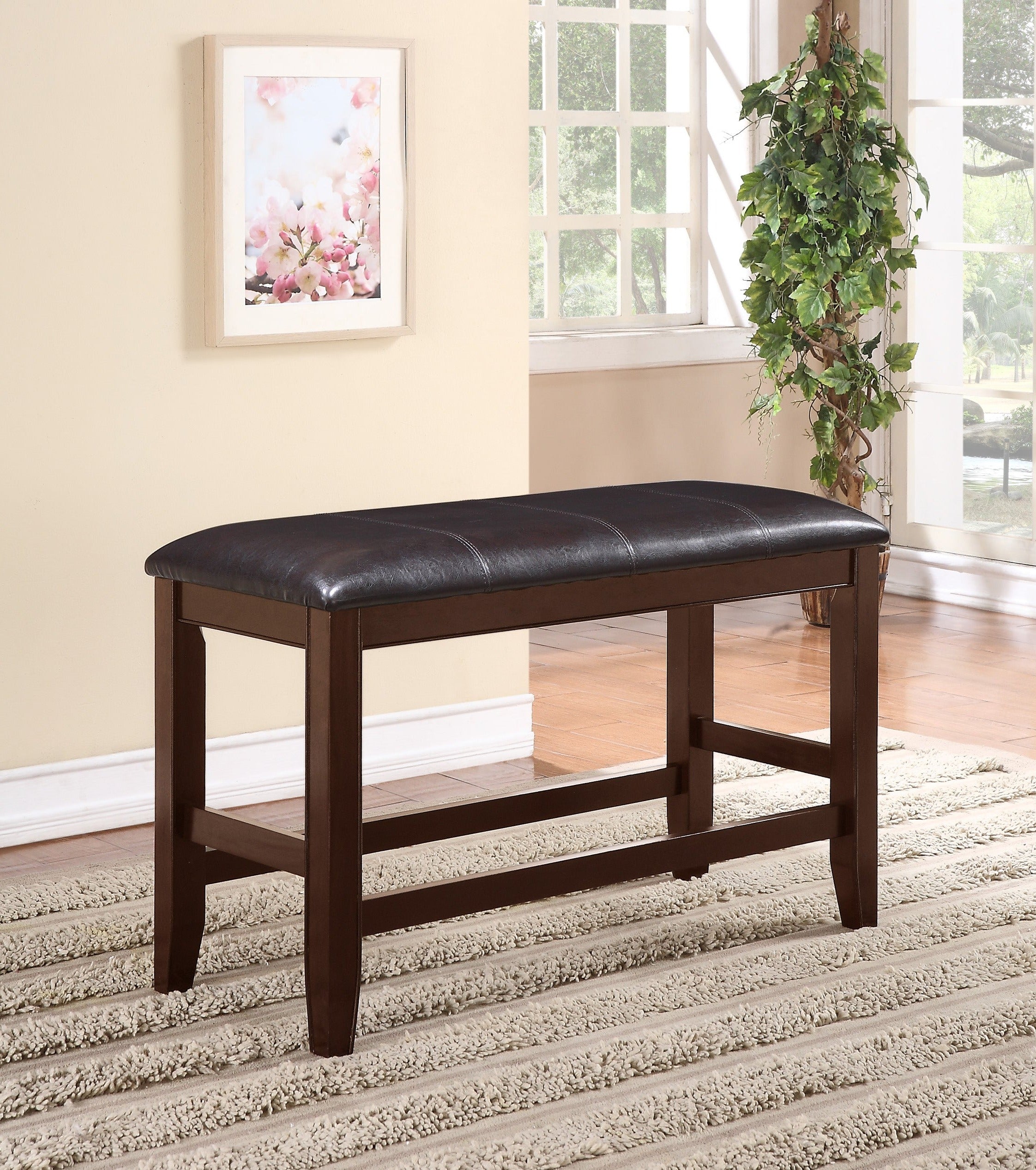 Fulton Espresso Counter Height Dining Bench - MyWaynesHome #