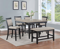 Fulton Charcoal/Light Gray Counter Hight Table - MyWaynesHome #