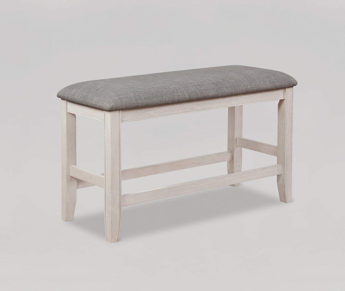 Fulton White Counter Height Dining Bench - MyWaynesHome #