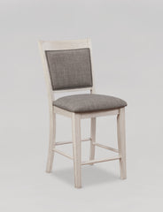 Fulton White Counter Height Chair, Set of 2 - MyWaynesHome #