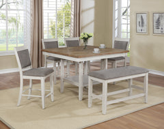 Fulton White Counter Height Chair, Set of 2 - MyWaynesHome #