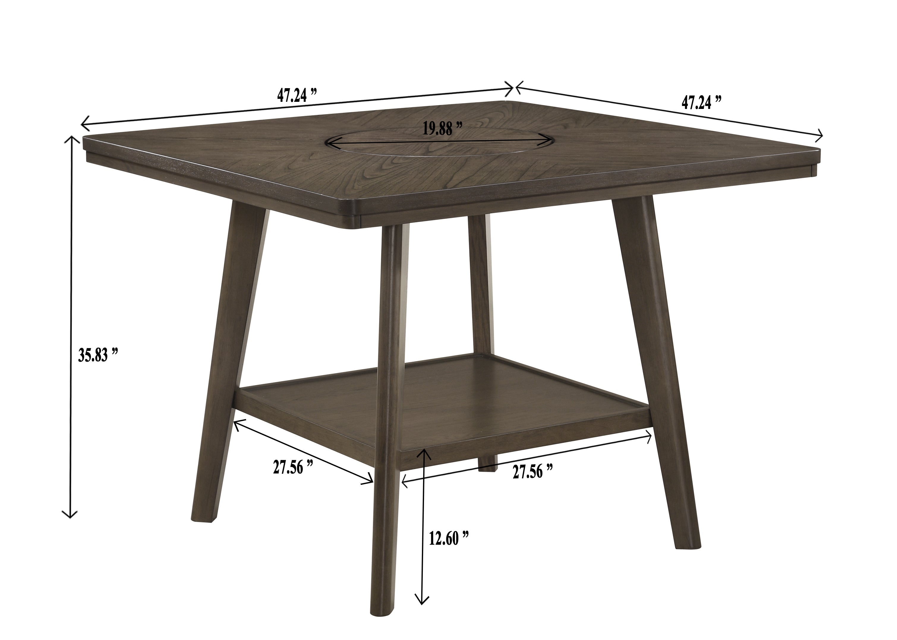 Ember Brown Counter Height Table - MyWaynesHome #