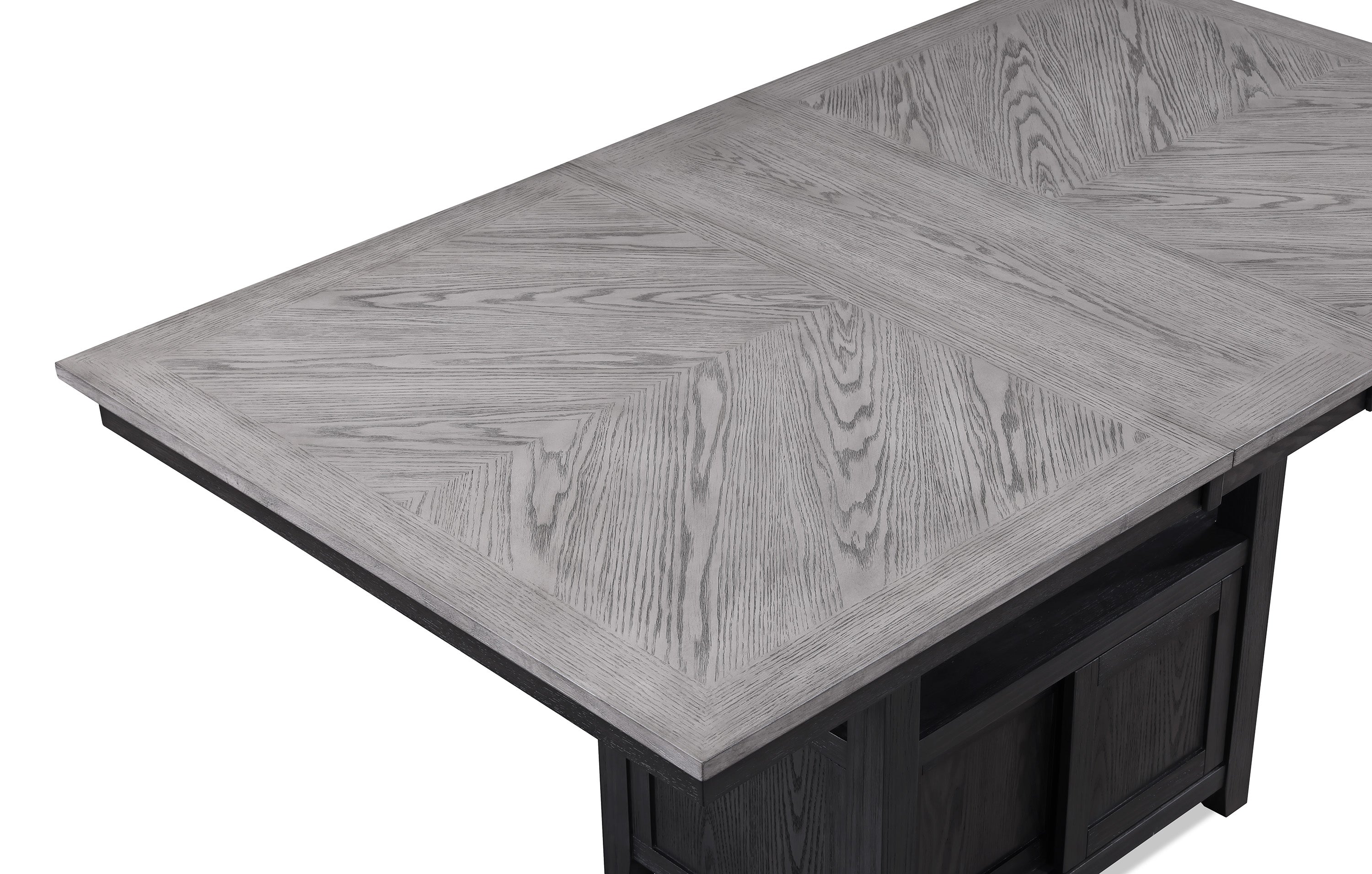 Buford Charcoal Black/Light Gray Counter Height Table - MyWaynesHome #