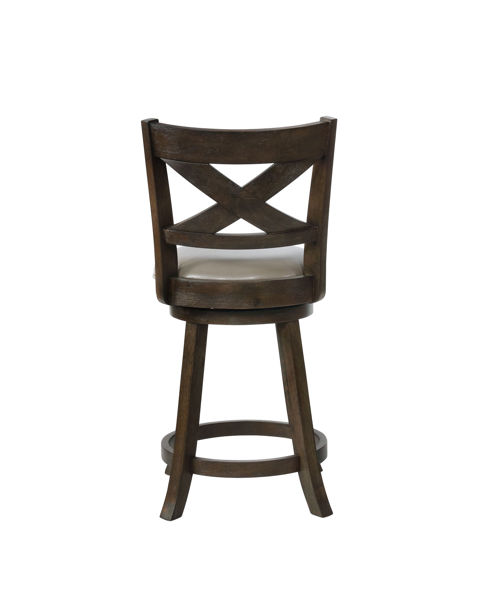 Kipper 24" Gray Swivel Counter Chair, Set of 2 - MyWaynesHome #