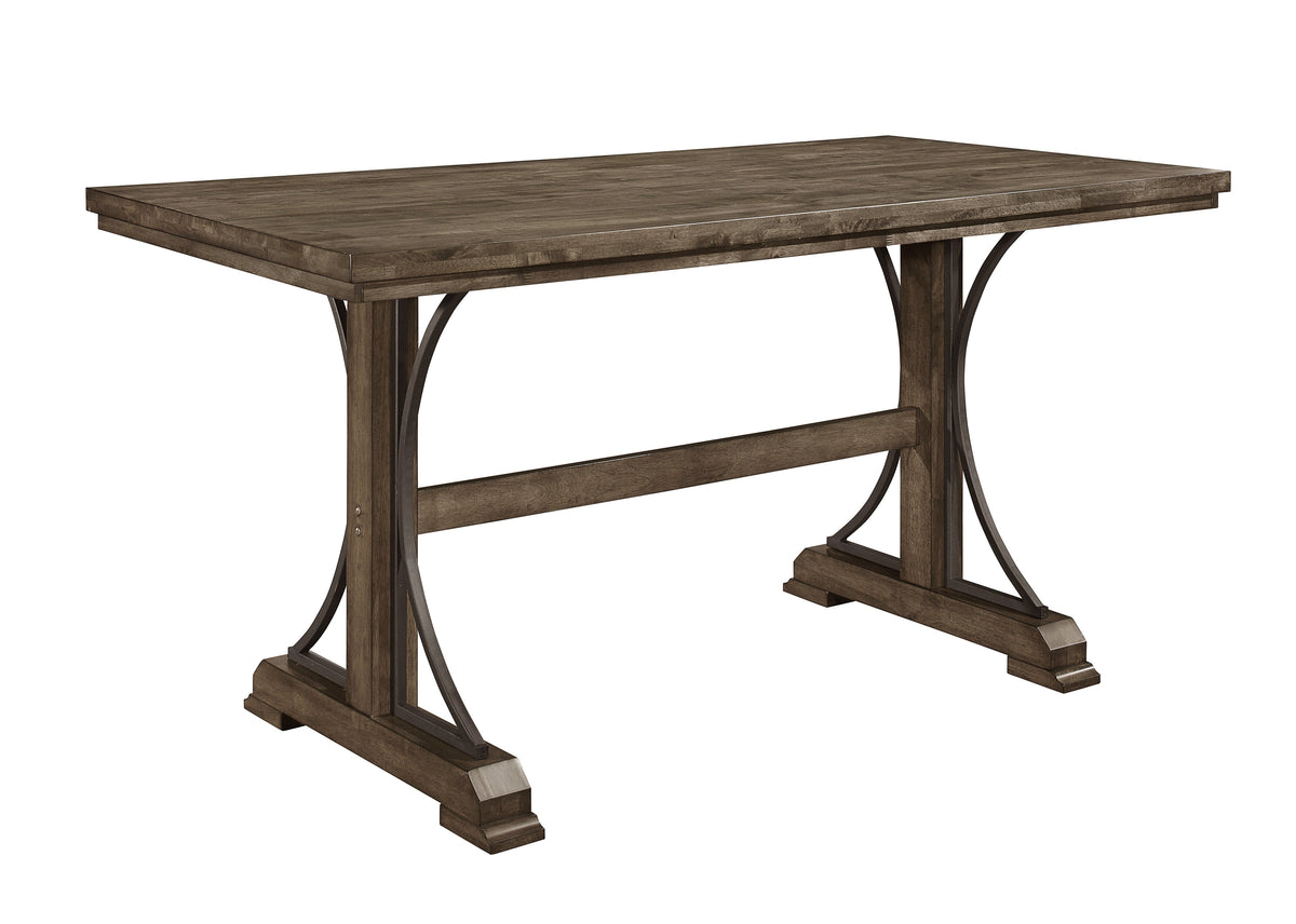 Quincy Grayish Brown Counter Height Table - MyWaynesHome #