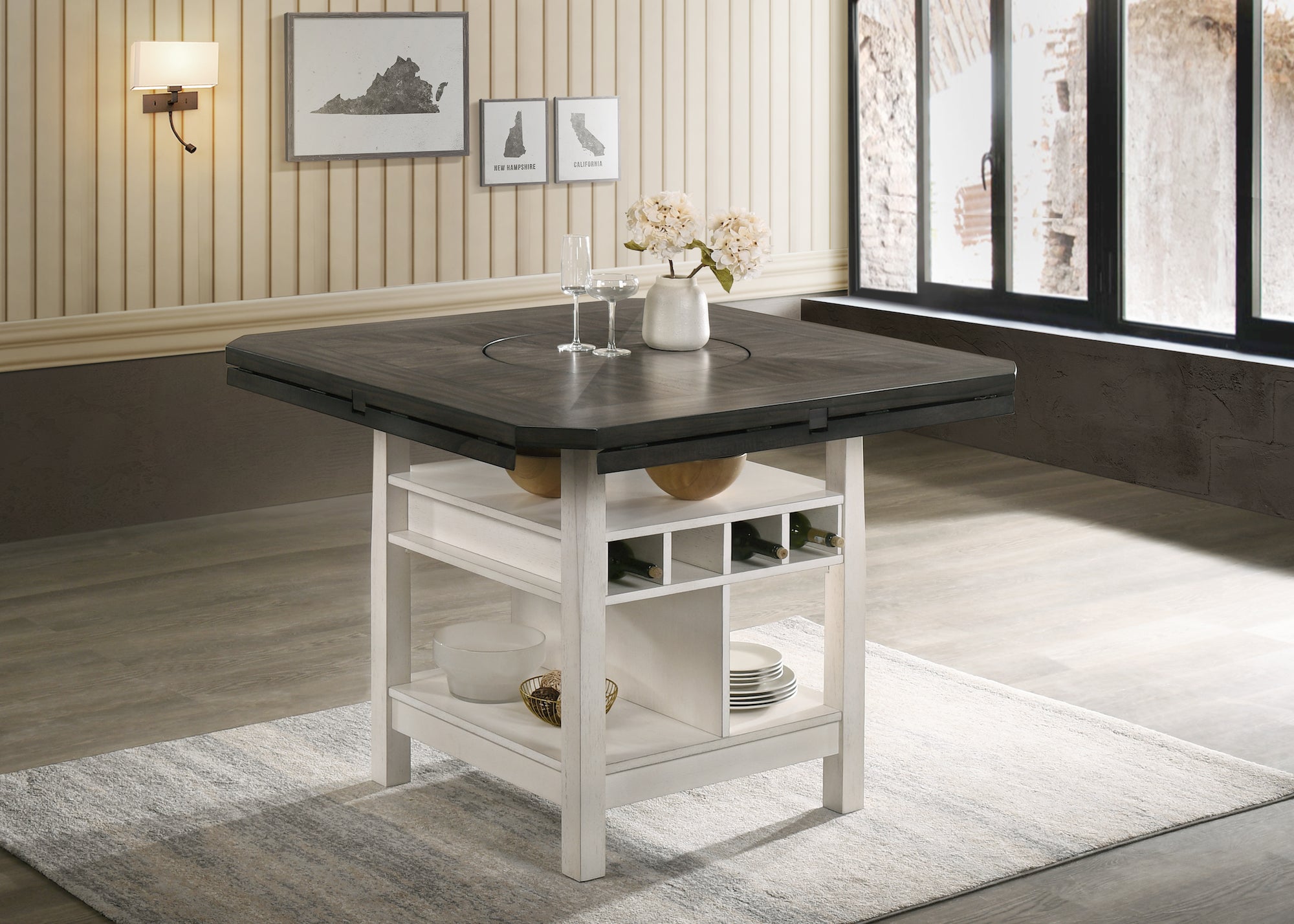 Conner Chalk/Gray Counter Height Dining Set - MyWaynesHome #