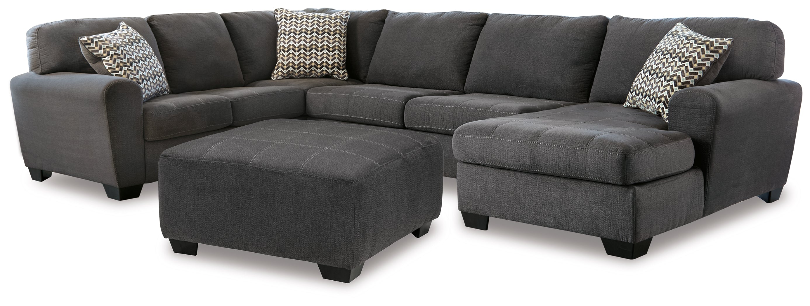 Ambee 3-Piece Sectional with Chaise and Ottoman