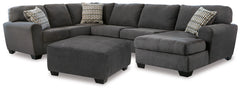 Ambee 3-Piece Sectional with Chaise and Ottoman