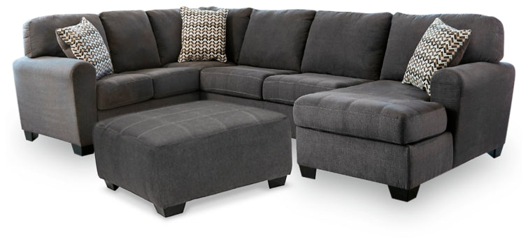 Ambee 3-Piece Sectional with Chaise and Ottoman